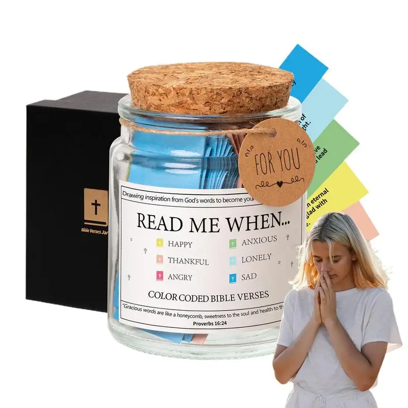 Different Moods Bible Notes Handmade Christian Colorful Bible Jar Glass Best Wishes Notes Devotional Notes Jar Bible Jar
Different Moods Bible Notes Handmade Christian Colorful Bible Jar Glass Best Wishes Notes Devotional Notes Jar Bible Jar