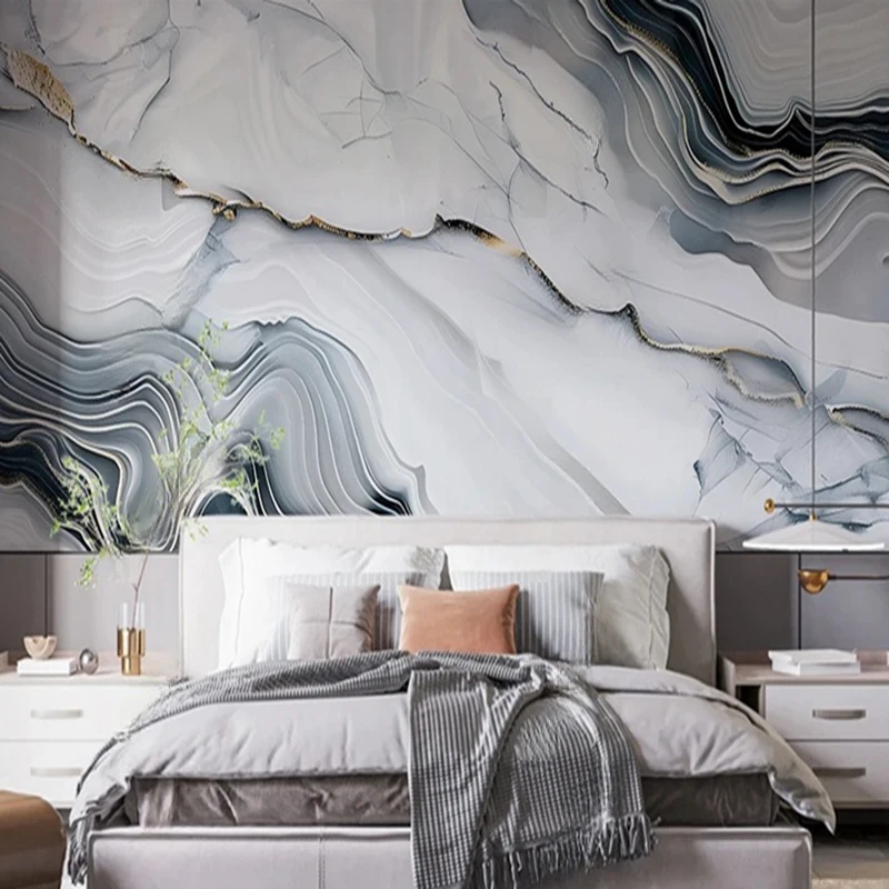Modern Abstract Marble Texture Custom Mural Wallpaper TV Sofa Wall Design 3D Wall Coverings for Living Room Office Background
Modern Abstract Marble Texture Custom Mural Wallpaper TV Sofa Wall Design 3D Wall Coverings for Living Room Office Background