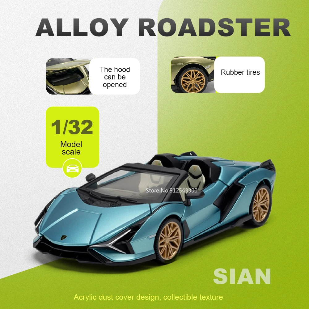 1:32 Scale Sian Sports Car Toy Model Doors Opened Alloy Die-cast Supercar Simulation Interior Models for Kids' Edutainment
1:32 Scale Sian Sports Car Toy Model Doors Opened Alloy Die-cast Supercar Simulation Interior Models for Kids' Edutainment