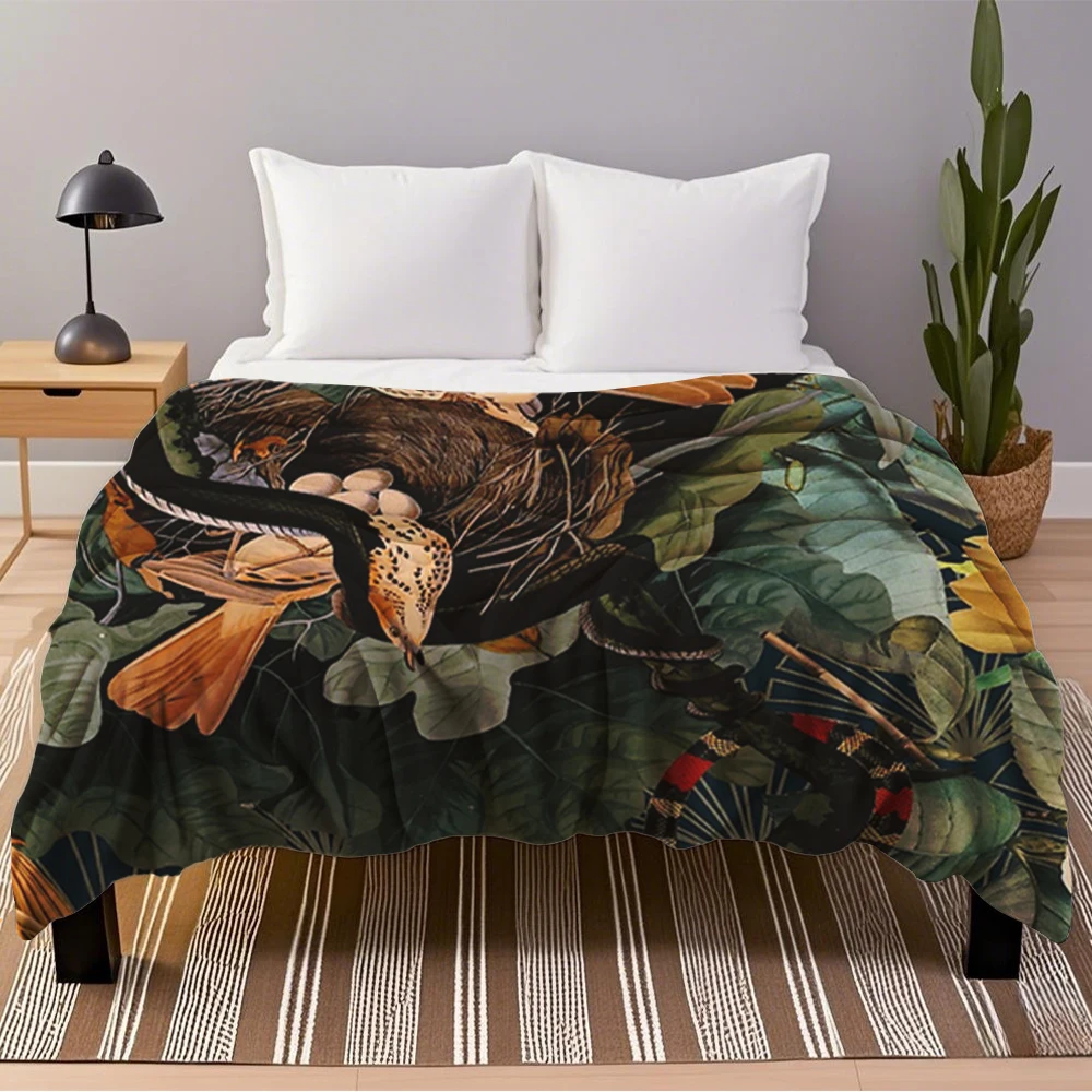 European Classical Flannel Blanket Birds And Snakes Hotel-Style Cover Throw Blanket Hypoallergenicblankets For Children Car
European Classical Flannel Blanket Birds And Snakes Hotel-Style Cover Throw Blanket Hypoallergenicblankets For Children Car