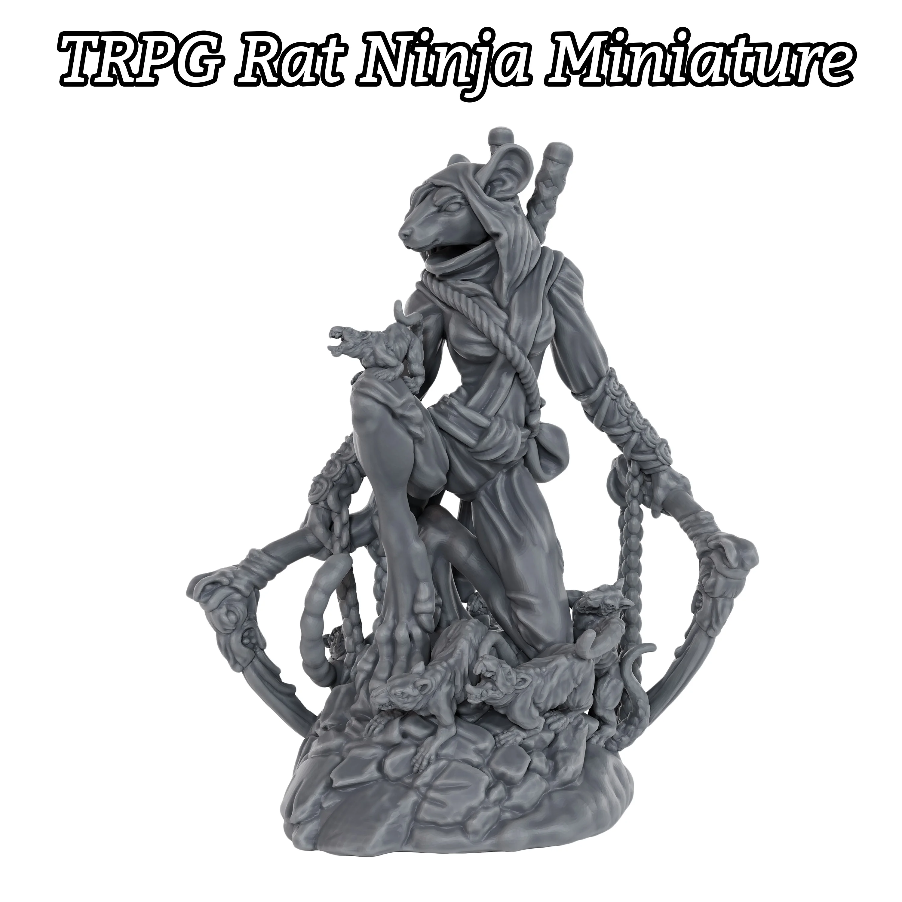 Fantasy Rat Ninja Miniature Figure - Dynamic TTRPG Character Model, Collectible Creature Accessory for Dungeon & Tavern Scenes
Fantasy Rat Ninja Miniature Figure - Dynamic TTRPG Character Model, Collectible Creature Accessory for Dungeon & Tavern Scenes