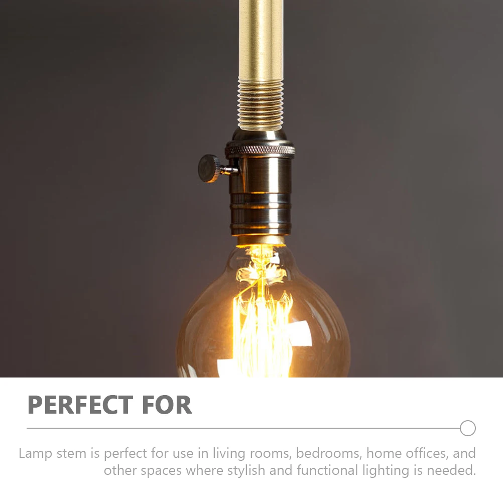 Copper Tube Lamp Stem Straight Light Fixture Replacement Part Rustproof Connector for DIY Hanging Wall Lights Downrod
Copper Tube Lamp Stem Straight Light Fixture Replacement Part Rustproof Connector for DIY Hanging Wall Lights Downrod