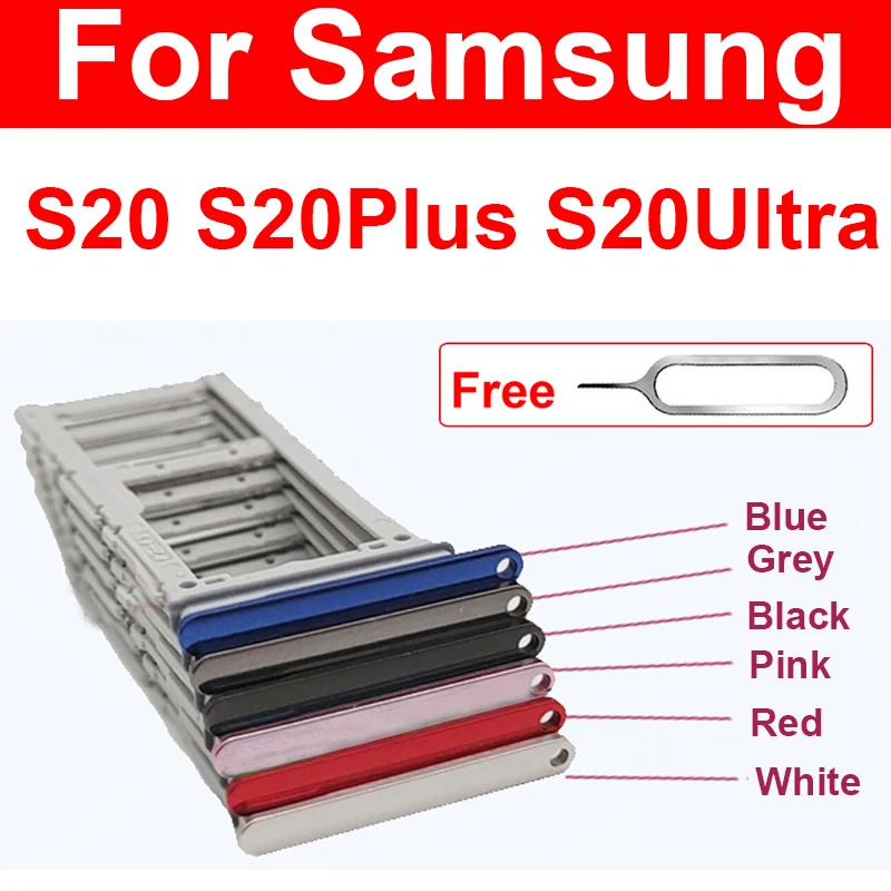 Лоток для SIM-карты для Samsung S20 S20 Plus S20 Ultra, слот для SIM-карты, адаптер, держатель для карт, разъем, запасные части
Лоток для SIM-карты для Samsung S20 S20 Plus S20 Ultra, слот для SIM-карты, адаптер, держатель для карт, разъем, запасные части