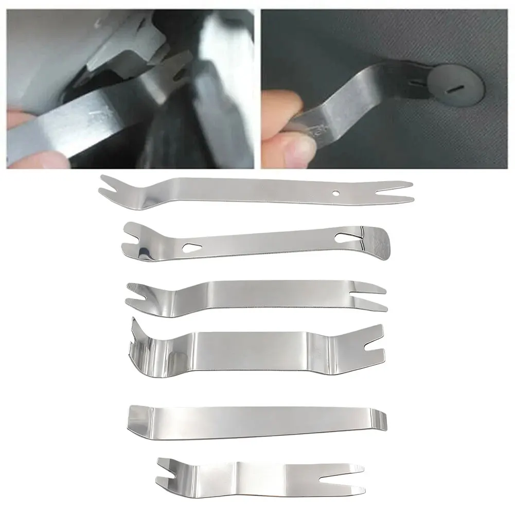 Для ремонта автомобилей, инструмент для удаления черных накладок, автомобильные инструменты, набор инструментов для автоматической подставки, шесть различных размеров, универсальное применение
Для ремонта автомобилей, инструмент для удаления черных накладок, автомобильные инструменты, набор инструментов для автоматической подставки, шесть различных размеров, универсальное применение