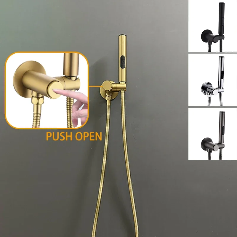 Push Open Bidet Faucet Single Cold Water Tap Handheld Bidet Spray 3 Function Toilet Shattaf Sprayer Douche Hygienic Shower Black
Push Open Bidet Faucet Single Cold Water Tap Handheld Bidet Spray 3 Function Toilet Shattaf Sprayer Douche Hygienic Shower Black