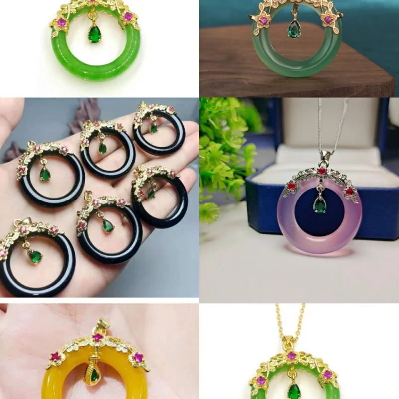 Колье-подвеска из высококачественного халцедона с позолотой и инкрустацией агатом, модное и универсальное, для женщин
Колье-подвеска из высококачественного халцедона с позолотой и инкрустацией агатом, модное и универсальное, для женщин