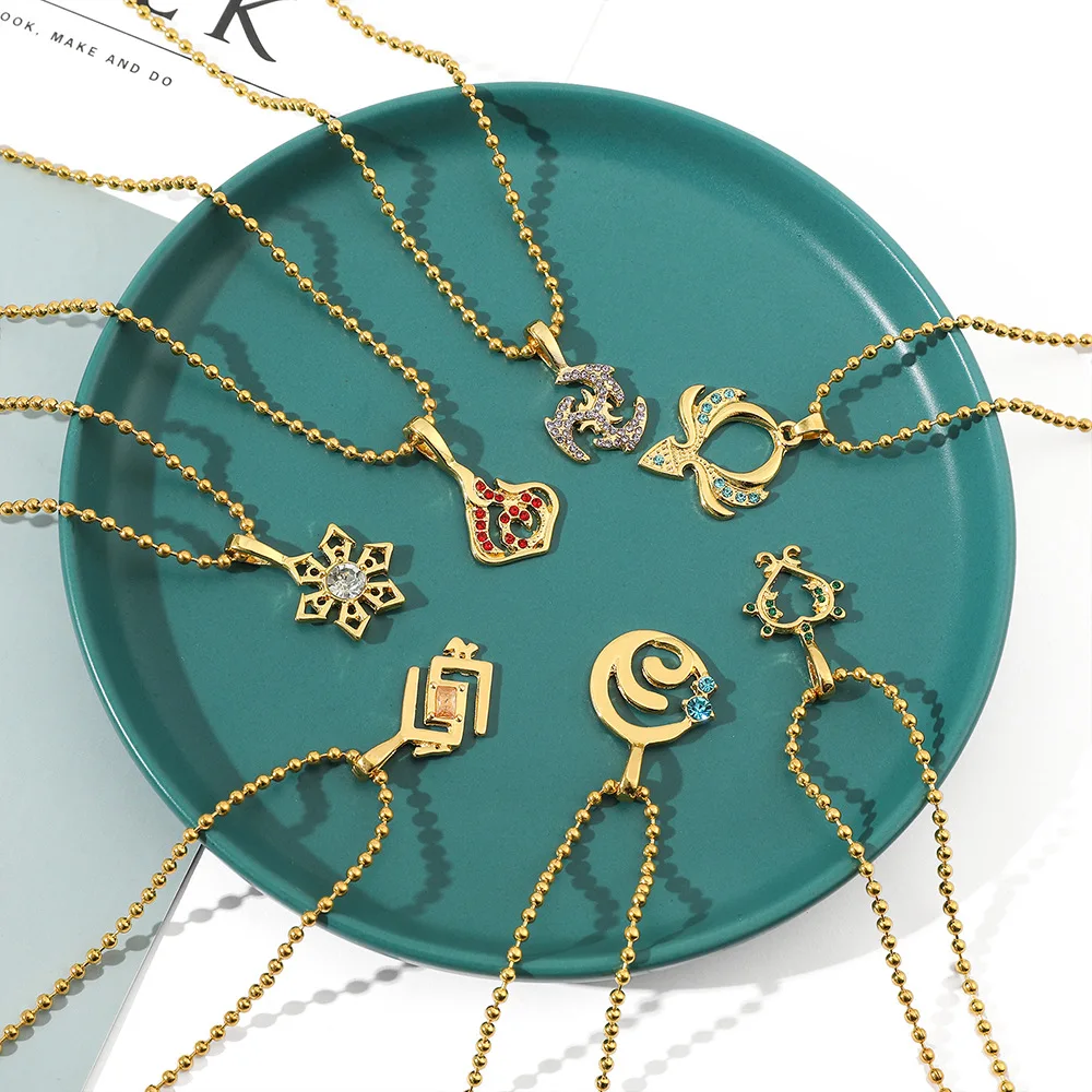 Game Impact Elemental Cosplay Costume Props Metal Necklace Alloy Accessories Xmas Gifts
Game Impact Elemental Cosplay Costume Props Metal Necklace Alloy Accessories Xmas Gifts
