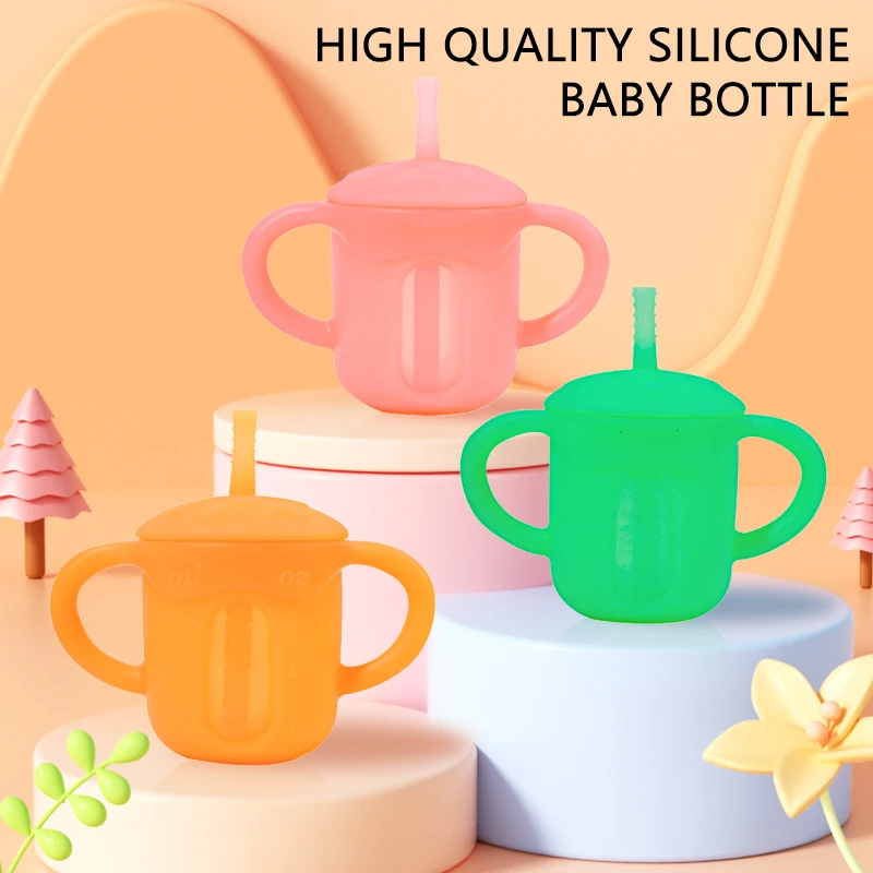 Food-Grade Silicone Children's Learning Drinking Cup, Leak-Proof and Drop-Resistant Straw Cup, Baby Training Water Cup, Chewable
Food-Grade Silicone Children's Learning Drinking Cup, Leak-Proof and Drop-Resistant Straw Cup, Baby Training Water Cup, Chewable
