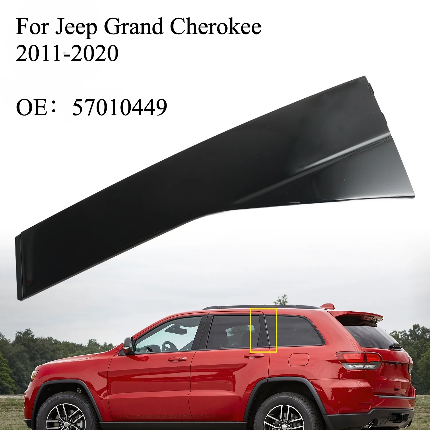Left Driver Side C Pillar Applique Trim Molding 57010449 For Jeep Grand Cherokee 2011-2020 Rear Window Door Auto Parts
Left Driver Side C Pillar Applique Trim Molding 57010449 For Jeep Grand Cherokee 2011-2020 Rear Window Door Auto Parts