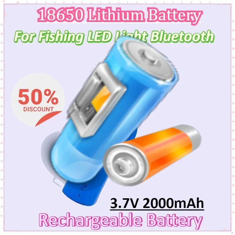 3.7V 2000mAh Rechargeable Lithium Battery 18650 Li-ion with PCB PH2.0-2P Battery for Fishing LED Light Bluetooth Batteries
3.7V 2000mAh Rechargeable Lithium Battery 18650 Li-ion with PCB PH2.0-2P Battery for Fishing LED Light Bluetooth Batteries