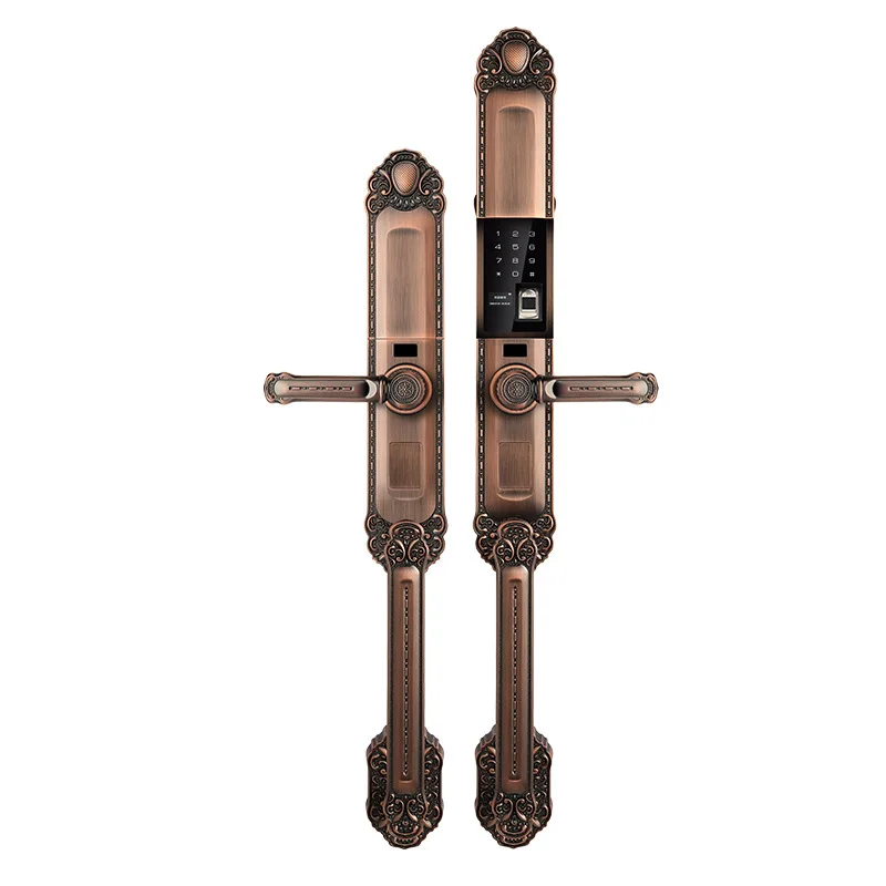 European folio large wooden door electronic fingerprint lock household password anti-theft lock luxury smart door lock
European folio large wooden door electronic fingerprint lock household password anti-theft lock luxury smart door lock