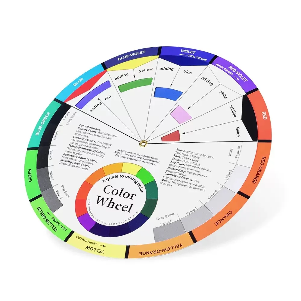 Color Paper Card Wheel Three Tier Design Mix Guide Round Central Circle Rotates For Nails Microblading Tattoo Makeup Supplie
Color Paper Card Wheel Three Tier Design Mix Guide Round Central Circle Rotates For Nails Microblading Tattoo Makeup Supplie