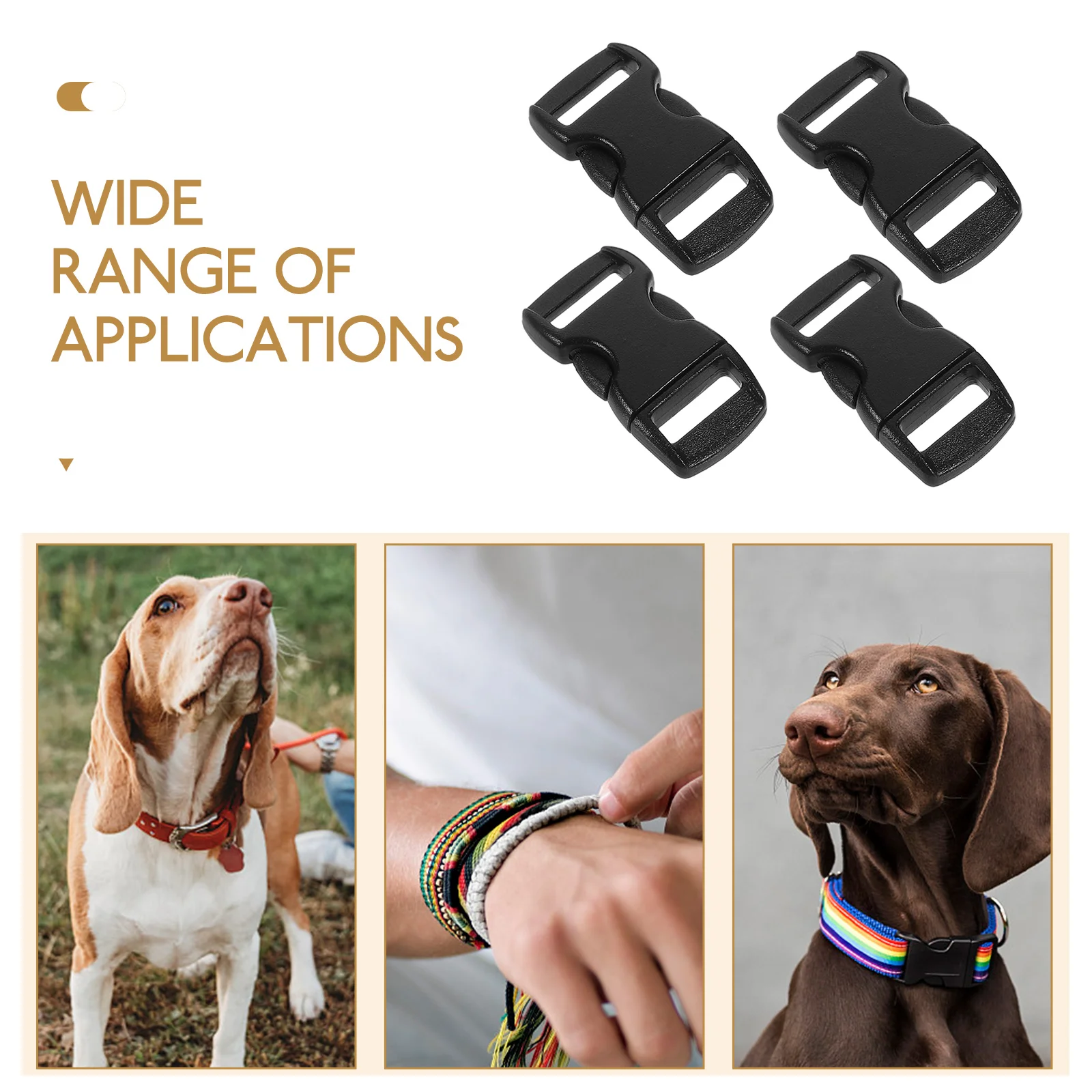 50Pcs Durable Black Plastic Buckles 38mm for Webbing Dog Collar Paracord Easy Use Accessories Side Release Buckles
50Pcs Durable Black Plastic Buckles 38mm for Webbing Dog Collar Paracord Easy Use Accessories Side Release Buckles