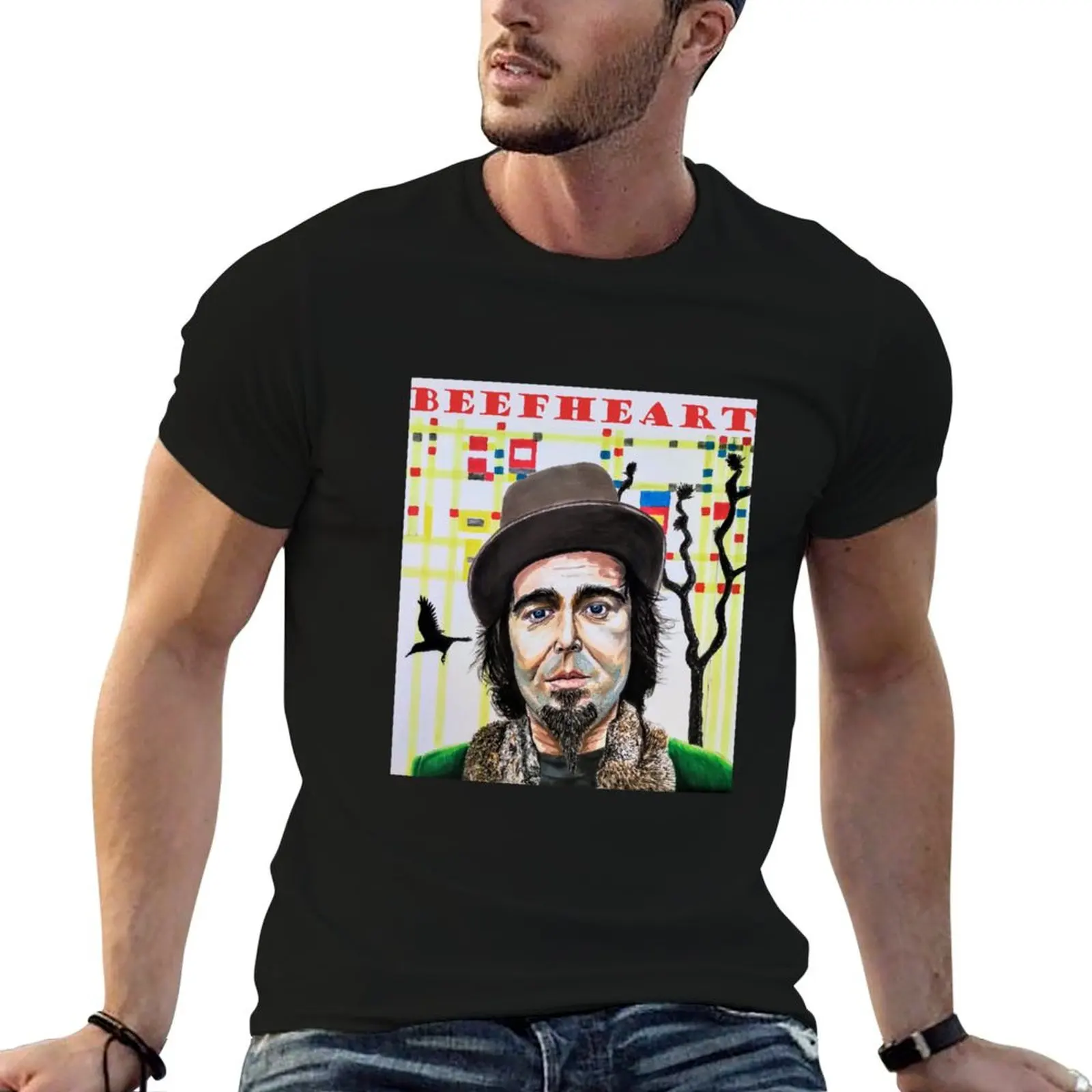 Captain Beefheart original portrait painting/fan art T-Shirt t shirt custom print man t shirts cotton T-Shirt
Captain Beefheart original portrait painting/fan art T-Shirt t shirt custom print man t shirts cotton T-Shirt