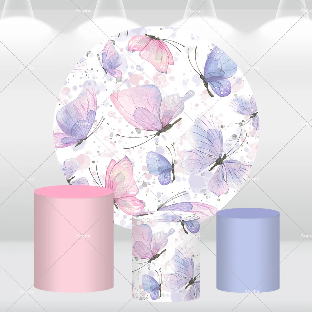 Fairy Princess Birthday Round Backdrop Cover Pink Purple Butterfly Baby Shower Circle Background Photogrpahy Props Plinth Covers
Fairy Princess Birthday Round Backdrop Cover Pink Purple Butterfly Baby Shower Circle Background Photogrpahy Props Plinth Covers