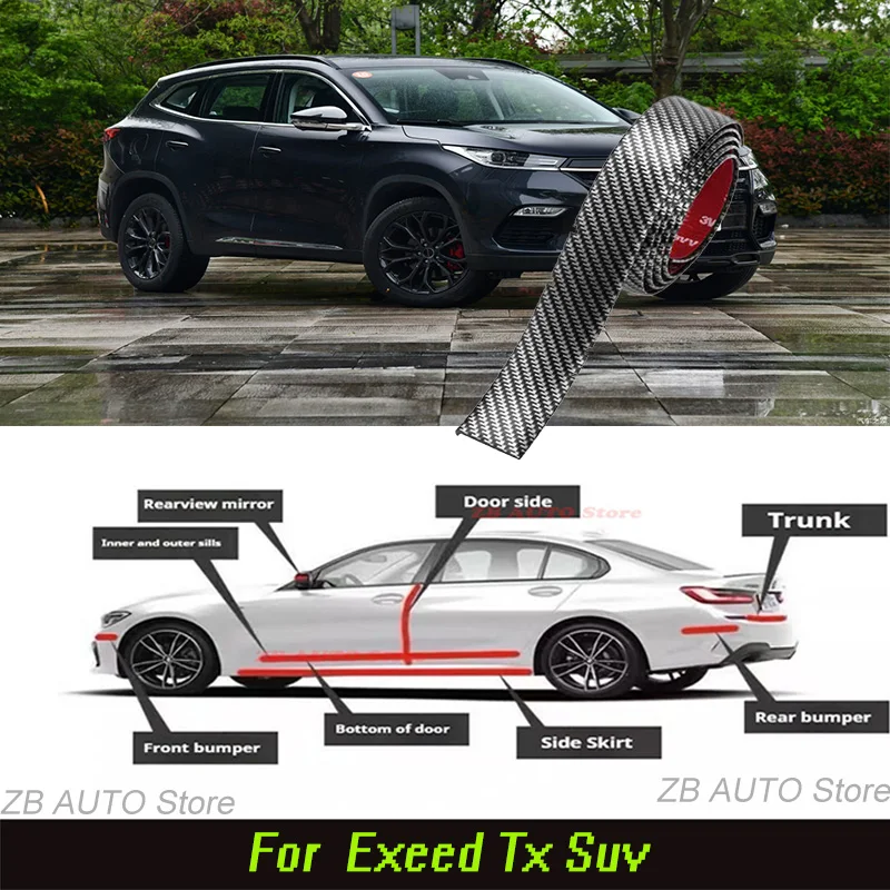 For Exeed Tx Suv Strong adhesive bumper strip, front and rear lip side skirts, collision and scratch resistant, suitable
For Exeed Tx Suv Strong adhesive bumper strip, front and rear lip side skirts, collision and scratch resistant, suitable