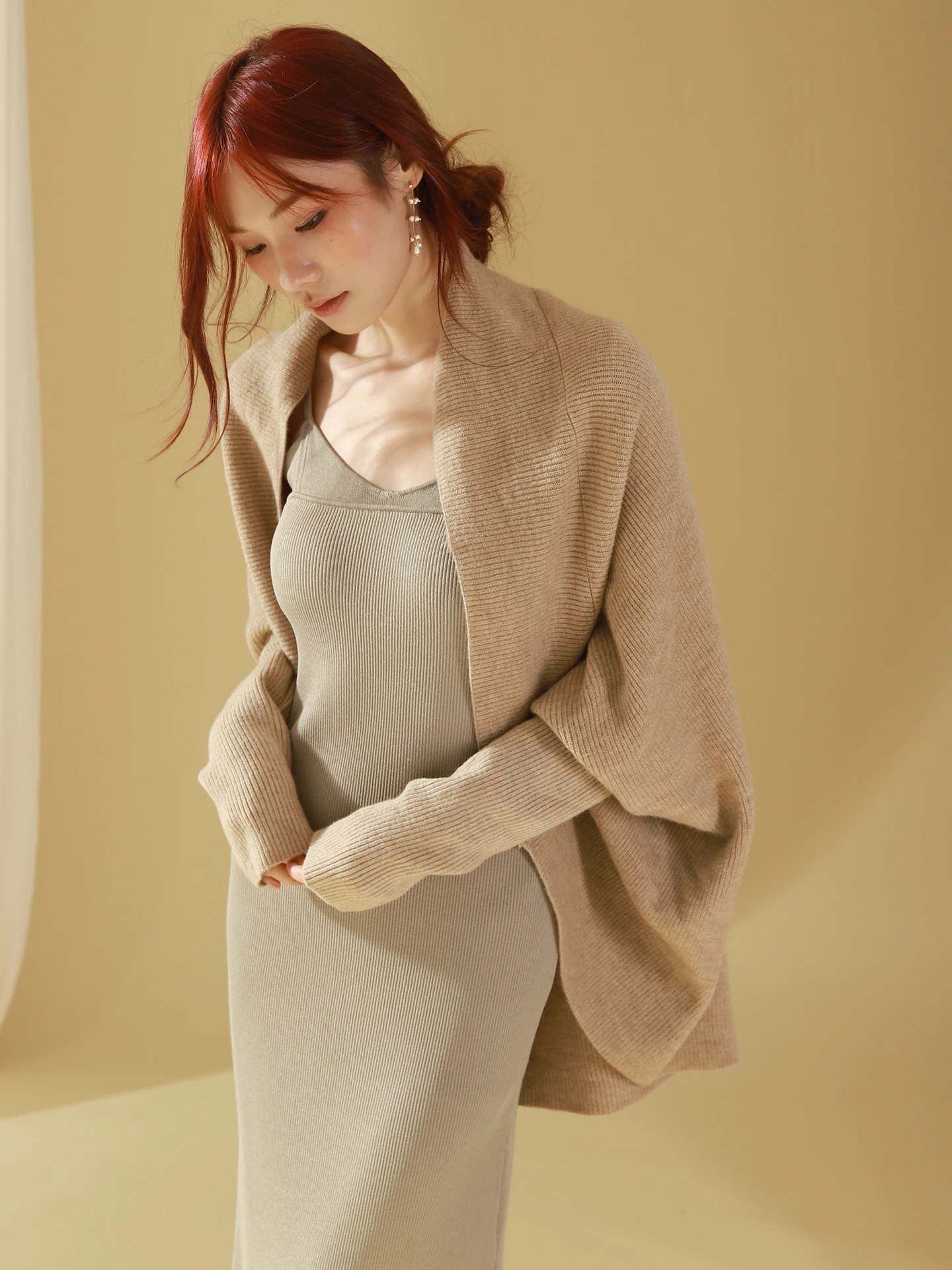 Soft Knitted Batwing Sve Open Cardigan Casual Versatile Comfortable Skin-friendly Women's Faion Outerwear by MZOMXO
Soft Knitted Batwing Sve Open Cardigan Casual Versatile Comfortable Skin-friendly Women's Faion Outerwear by MZOMXO