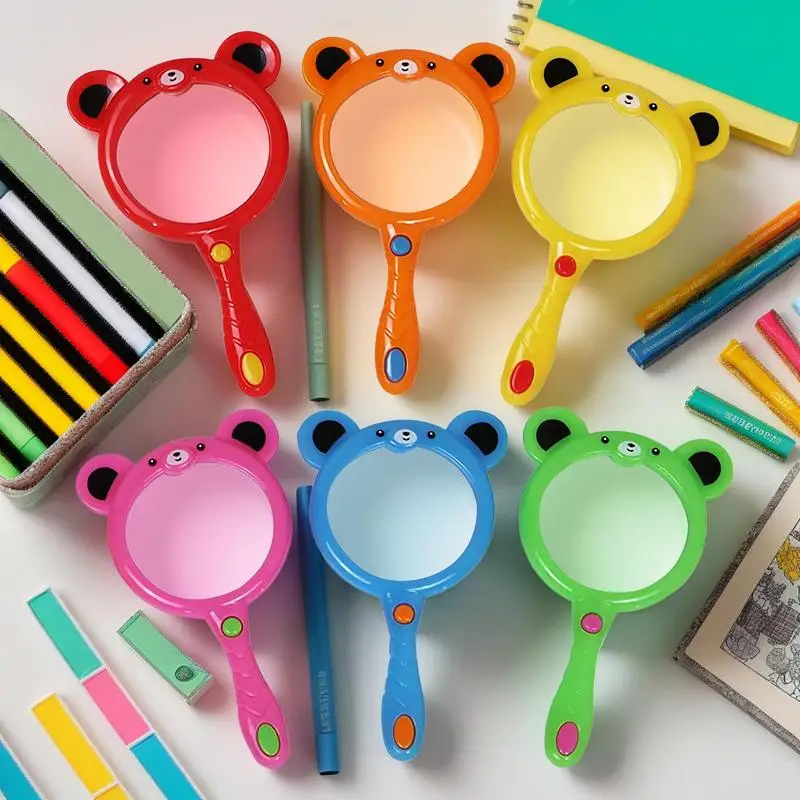Magnifying Glass Anti-Fall Handheld Magnifier Cartoon Animal Kindergarten Science Experiment Toys Children birthday Gift
Magnifying Glass Anti-Fall Handheld Magnifier Cartoon Animal Kindergarten Science Experiment Toys Children birthday Gift