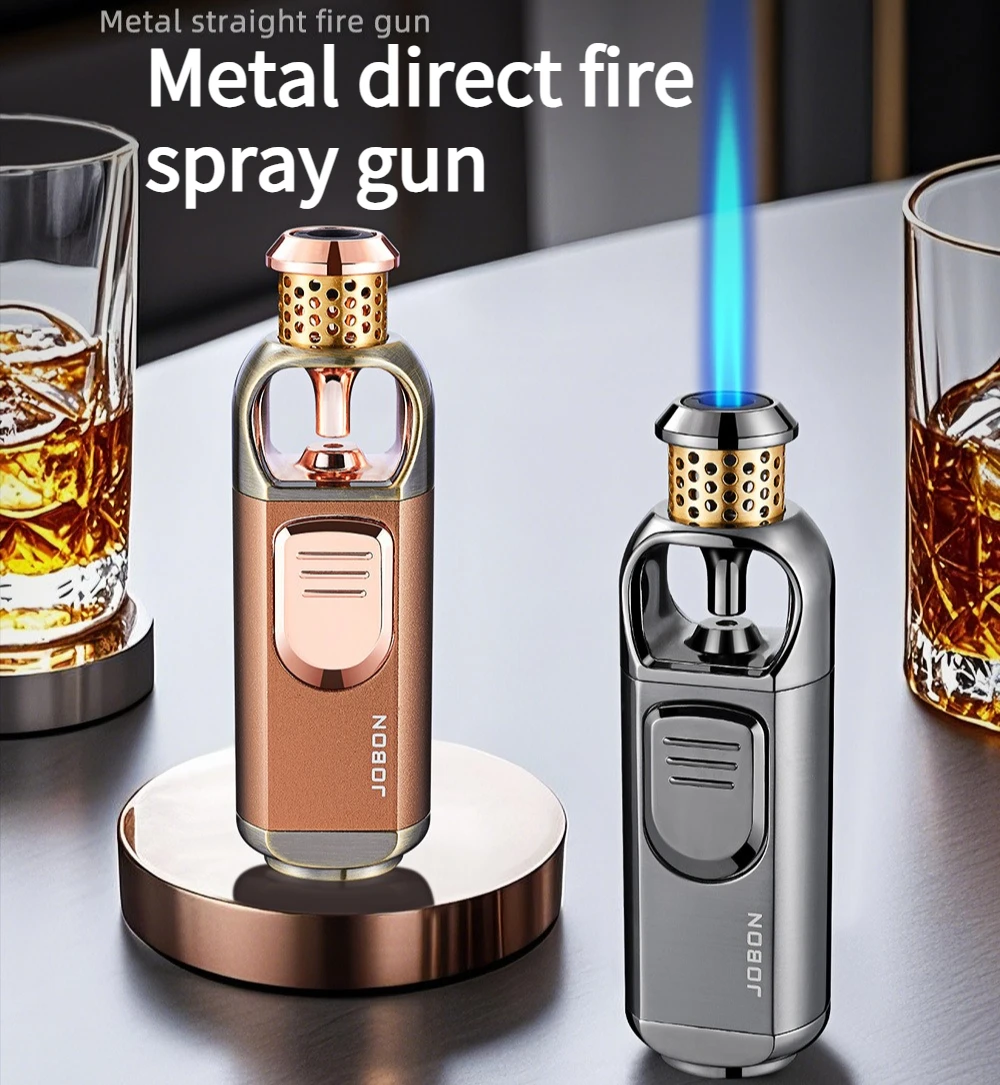 New Direct Charging Blue Flame Metal Spray Gun Lighter for Cigars High End Men's Gift with The Box Cigarette Accessories
New Direct Charging Blue Flame Metal Spray Gun Lighter for Cigars High End Men's Gift with The Box Cigarette Accessories