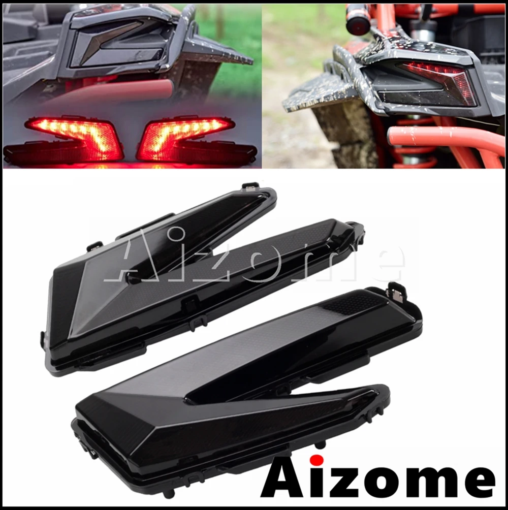UTV Smoke LED Taillight Rear Tail Lights For Can Am Maverick X3 900 MAX Turbo R XDS Rear Brake Tail Lamp Accessories 2017-2021
UTV Smoke LED Taillight Rear Tail Lights For Can Am Maverick X3 900 MAX Turbo R XDS Rear Brake Tail Lamp Accessories 2017-2021