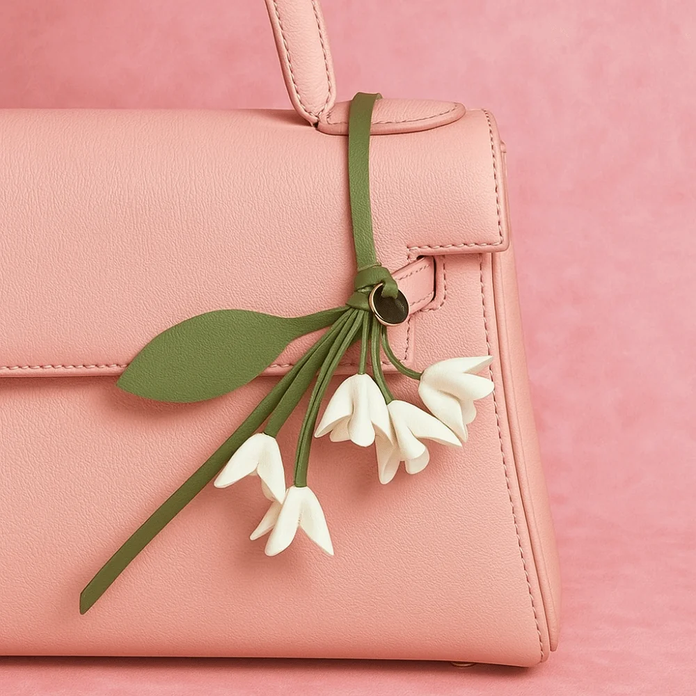 Модный брелок-подвеска из искусственной кожи в виде цветка, ручной работы, для ключей от машины, кожаный брелок, мультяшный модный аксессуар для сумки, украшение для сумки
Модный брелок-подвеска из искусственной кожи в виде цветка, ручной работы, для ключей от машины, кожаный брелок, мультяшный модный аксессуар для сумки, украшение для сумки