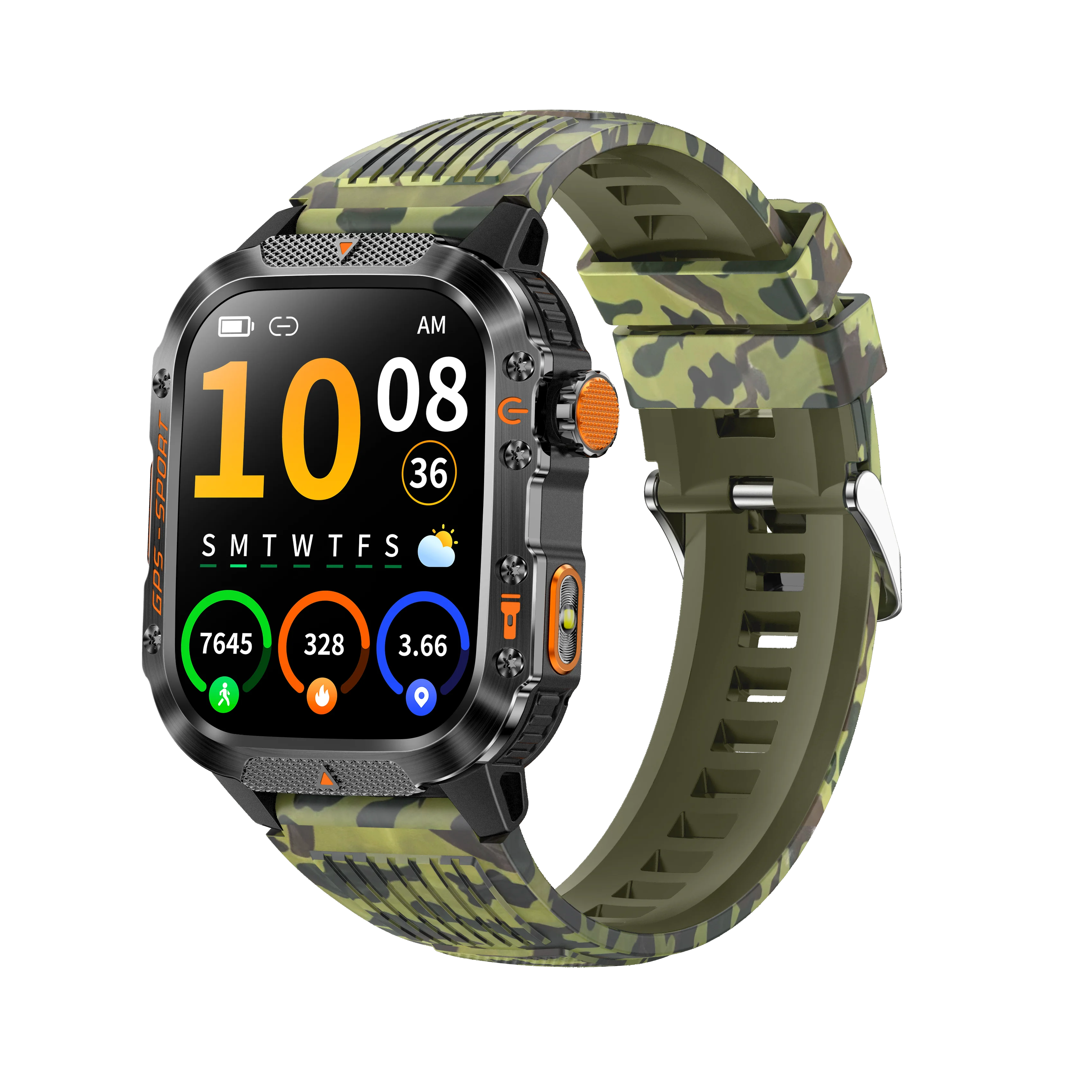 HT36 Latest Outdoor Smart Watch with GPS 540mAh Battery Altitude Compass Weather Display Phone Call 3ATM Waterproof Smartwatch
HT36 Latest Outdoor Smart Watch with GPS 540mAh Battery Altitude Compass Weather Display Phone Call 3ATM Waterproof Smartwatch