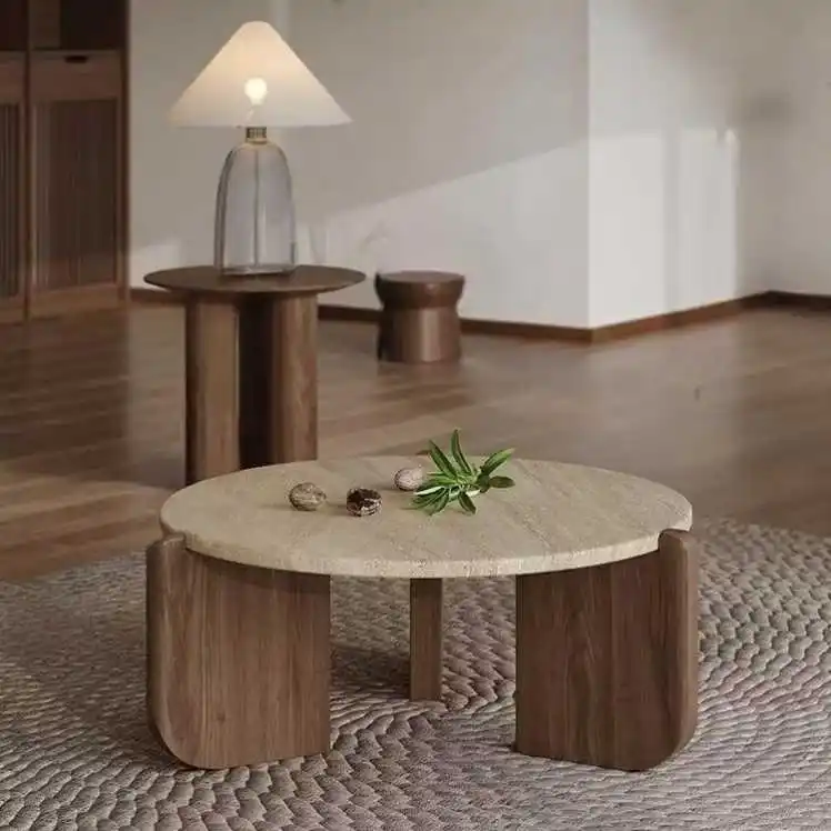 Modern Round Marble Coffee Table Travertine for Living Room Home Furniture
Modern Round Marble Coffee Table Travertine for Living Room Home Furniture