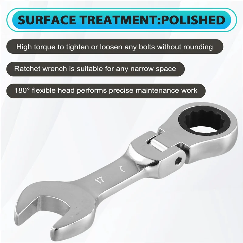 TKOH-Short Handle Ratchet Wrench With Movable Head,Quick Dual-Purpose Open End Wrench,Hardware Tool, Labor-Saving Wrench
TKOH-Short Handle Ratchet Wrench With Movable Head,Quick Dual-Purpose Open End Wrench,Hardware Tool, Labor-Saving Wrench
