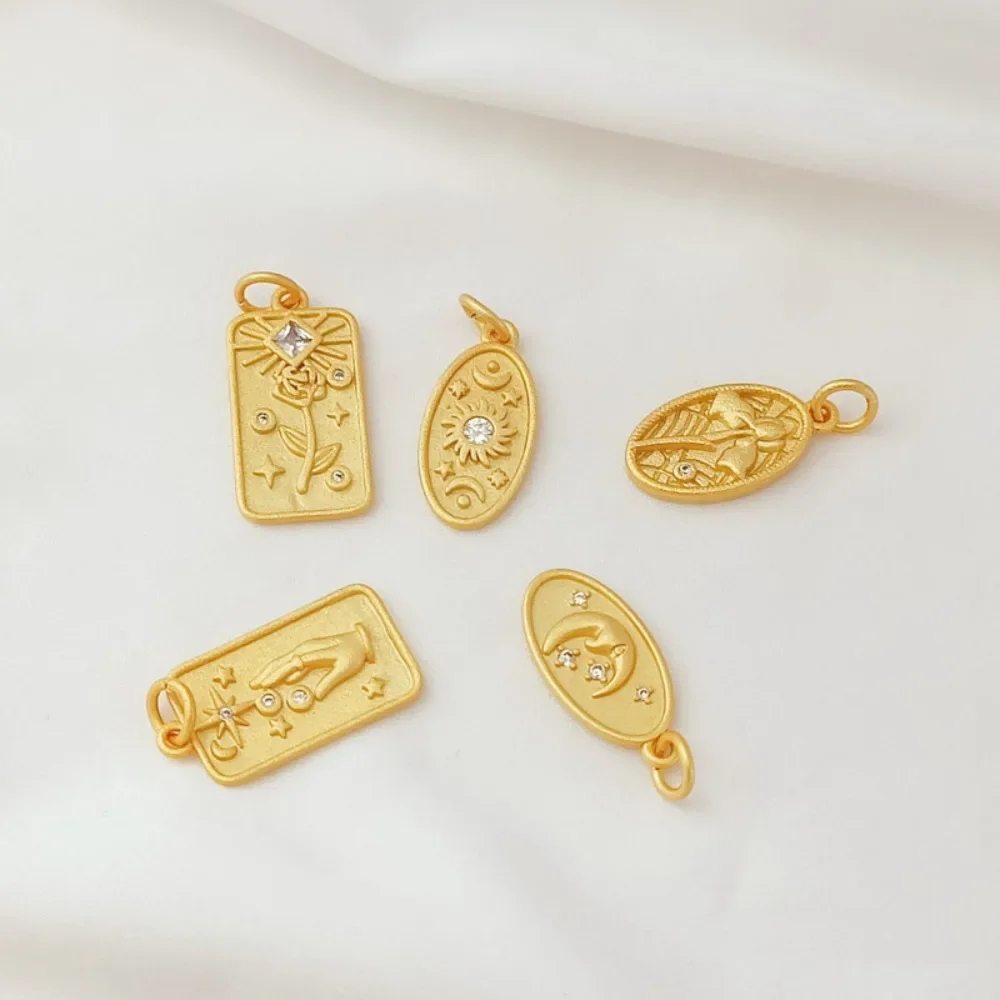 Diy Bracelet Pendant with Sand Gold Inlaid Zircon, Rose Flowers, Stars, Sun and Moon
Diy Bracelet Pendant with Sand Gold Inlaid Zircon, Rose Flowers, Stars, Sun and Moon