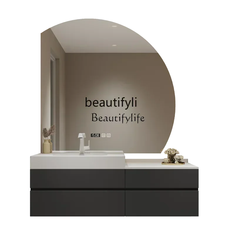 Integrated basin seamless ceramic basin bathroom cabinet combination minimalist face wash high and low basin customization
Integrated basin seamless ceramic basin bathroom cabinet combination minimalist face wash high and low basin customization