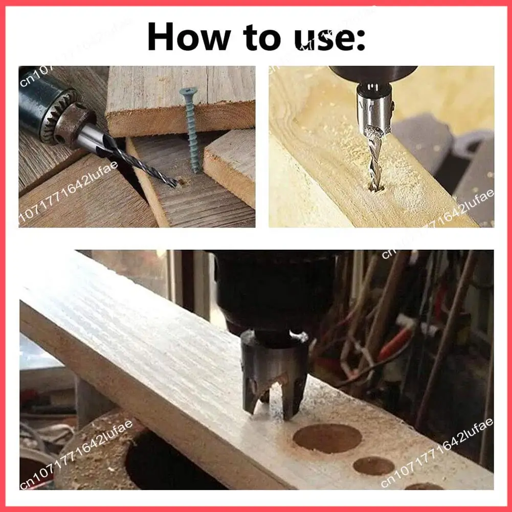 B52C 26-Pack Woodworking Chamfer Drilling Tools Drill Bits Set Wood Plug Cutter Three Pointed Countersink Drill Bits
B52C 26-Pack Woodworking Chamfer Drilling Tools Drill Bits Set Wood Plug Cutter Three Pointed Countersink Drill Bits