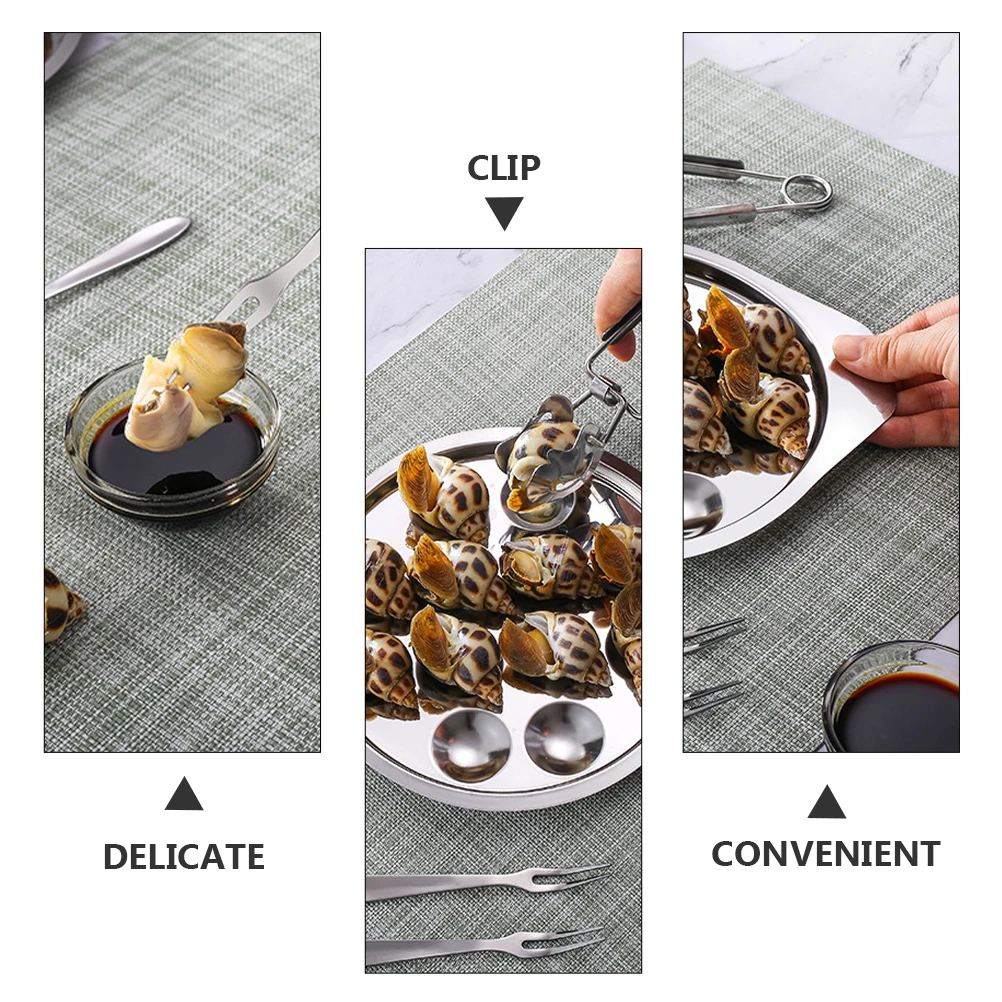 1 Set 12-Hole Stainless Steel Snail Plate Conch Baking Tray Oyster Compartment Plate Kitchen Gadget For Barbecue Seafood Serving
1 Set 12-Hole Stainless Steel Snail Plate Conch Baking Tray Oyster Compartment Plate Kitchen Gadget For Barbecue Seafood Serving
