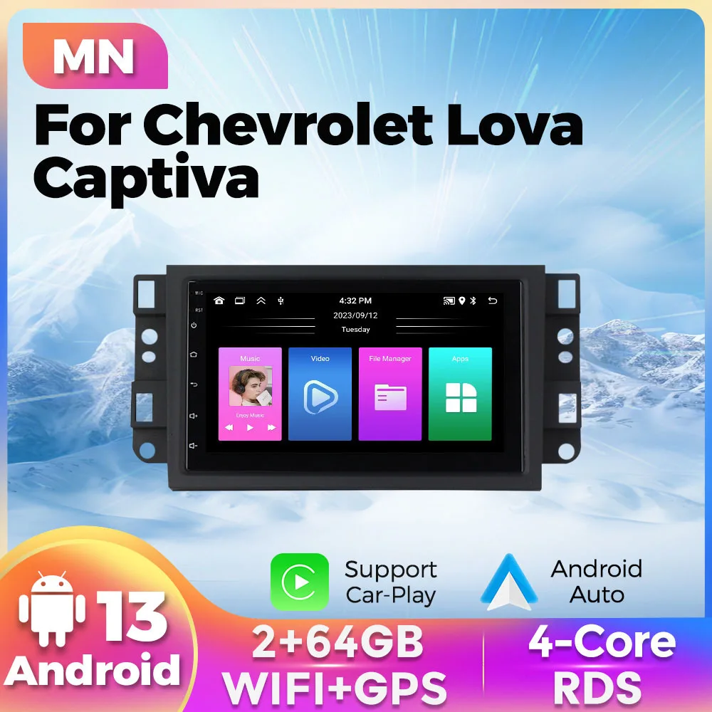2+64G car radio For Chevrolet Lova Captiva Gentra Aveo Epica 2006-2011 Wireless Carplay Android AUTO GPS navi stereo Multimedia
2+64G car radio For Chevrolet Lova Captiva Gentra Aveo Epica 2006-2011 Wireless Carplay Android AUTO GPS navi stereo Multimedia