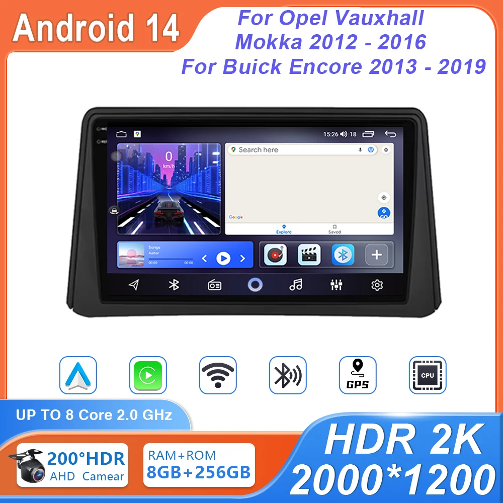 Android Auto Car Radio For Opel Vauxhall Mokka 2012 - 2016 For Buick Encore 2013 - 2019 Touch Screen Multimedia Video Player DSP
Android Auto Car Radio For Opel Vauxhall Mokka 2012 - 2016 For Buick Encore 2013 - 2019 Touch Screen Multimedia Video Player DSP
