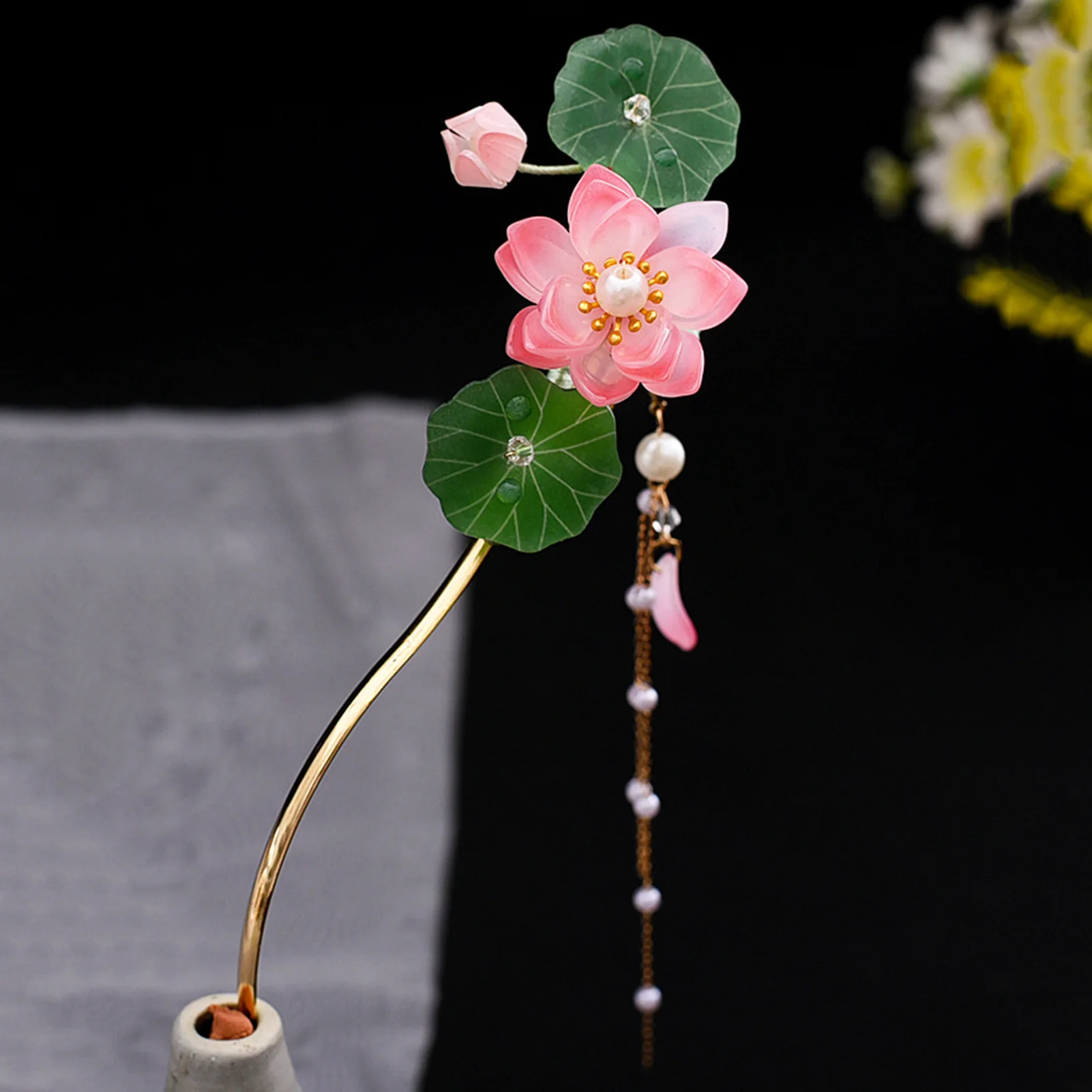 Retro Elegant Alloy Lotus Hair Stick For Women Girls Vintage Chinese Hanfu Hair Pins Ancient Style Tassel Hair Accessories
Retro Elegant Alloy Lotus Hair Stick For Women Girls Vintage Chinese Hanfu Hair Pins Ancient Style Tassel Hair Accessories