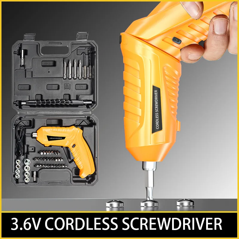 Yellow folding lithium battery electric screwdriver USB data cable charging mini screwdriver electric screwdriver
Yellow folding lithium battery electric screwdriver USB data cable charging mini screwdriver electric screwdriver