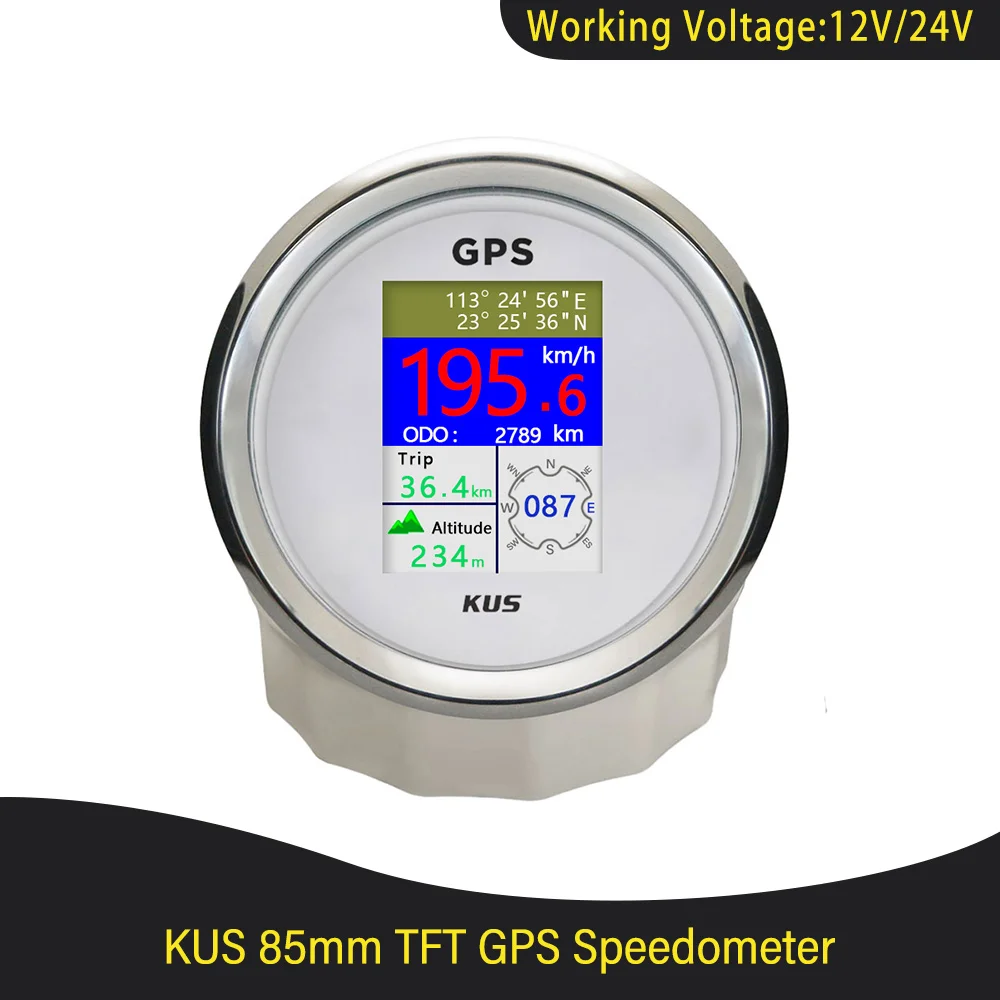 KUS Waterproof Marine Boat Car SUV Digital GPS Speedometer with Tripmeter COG Latitude and Longitude Odometer 12V 24V
KUS Waterproof Marine Boat Car SUV Digital GPS Speedometer with Tripmeter COG Latitude and Longitude Odometer 12V 24V