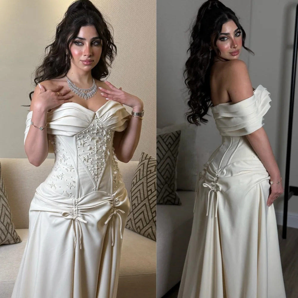 Customized Elegant Charmeuse Sequined Pleat A-line Off-the-shoulderLong Dresses Bespoke Occasion Casual
Customized Elegant Charmeuse Sequined Pleat A-line Off-the-shoulderLong Dresses Bespoke Occasion Casual