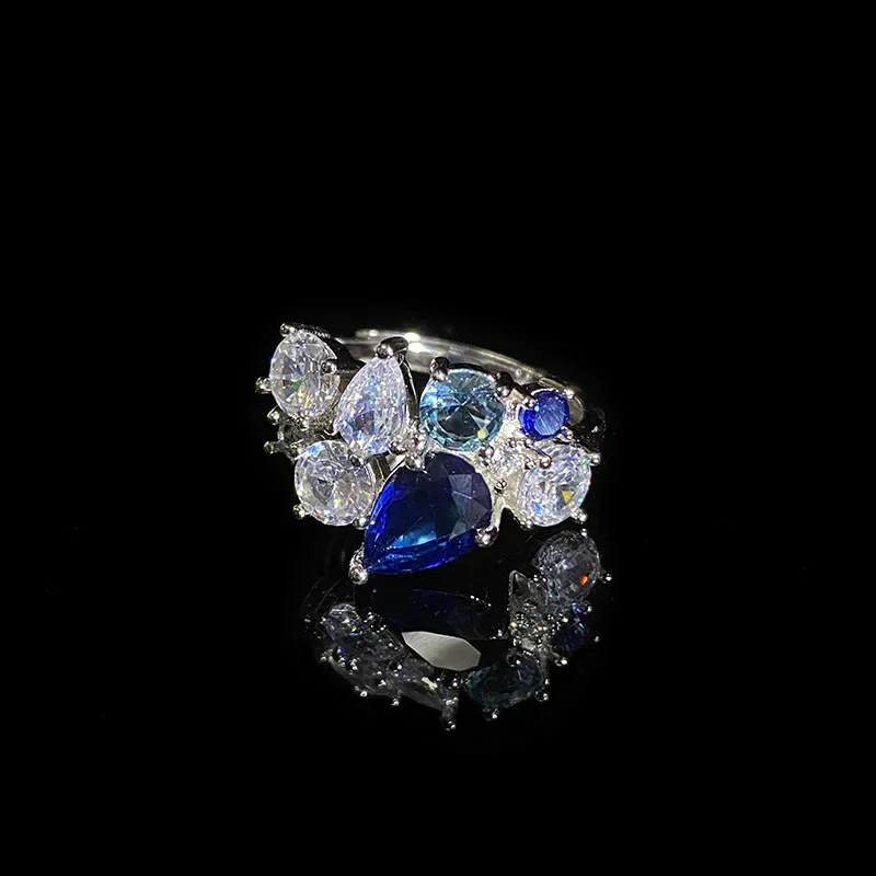 MDL Moissanite style Row Ring Personalized Niche Mix & Match Style Light Luxury Premium Feeling 18K Gold Plated Ring
MDL Moissanite style Row Ring Personalized Niche Mix & Match Style Light Luxury Premium Feeling 18K Gold Plated Ring