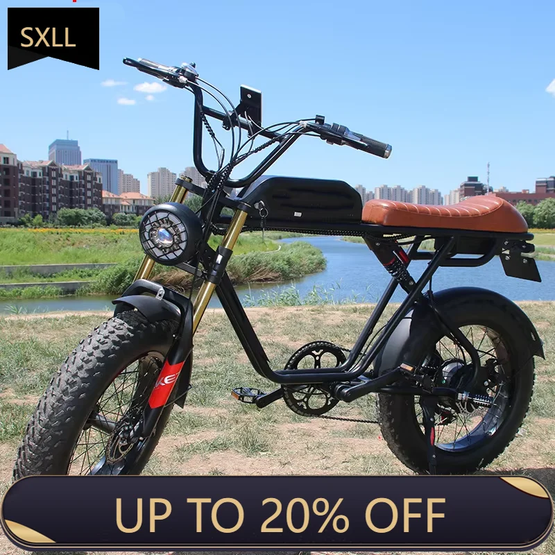 SXLL Electric Mountain Bike 48V 500W Motor 13Ah Battery Remote Fat Tire Electric Bike Electric City Ebike
SXLL Electric Mountain Bike 48V 500W Motor 13Ah Battery Remote Fat Tire Electric Bike Electric City Ebike