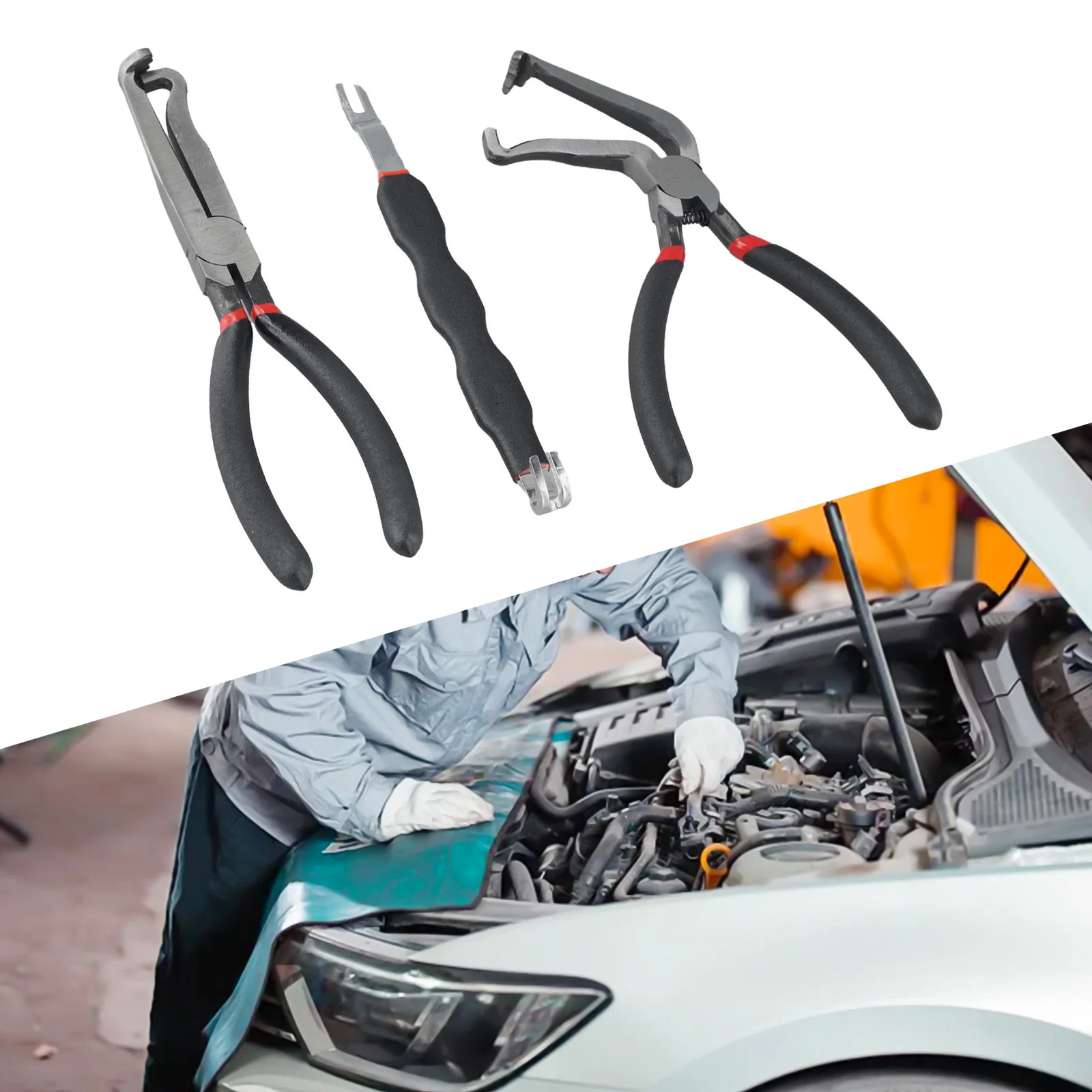 Multi Angle Access 3 PC Electrical Disconnect Pliers Set Perfect for Various Automotive Applications and Conditions
Multi Angle Access 3 PC Electrical Disconnect Pliers Set Perfect for Various Automotive Applications and Conditions