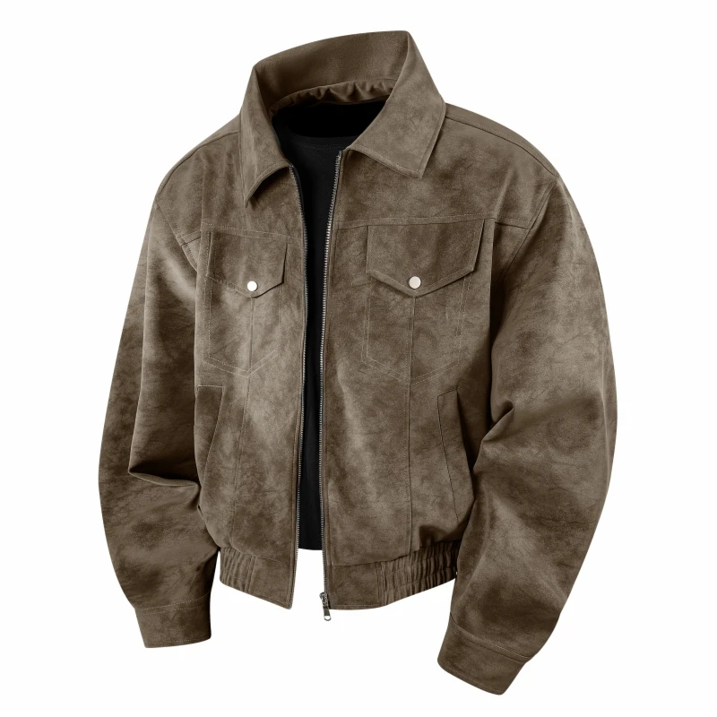 Casual Sle Men's ort Loose Fit Leather Jaet Trendy Turn-down Collar Retro Biker Coat Polyester Fiber Windproof Zipper C...
Casual Sle Men's ort Loose Fit Leather Jaet Trendy Turn-down Collar Retro Biker Coat Polyester Fiber Windproof Zipper C...