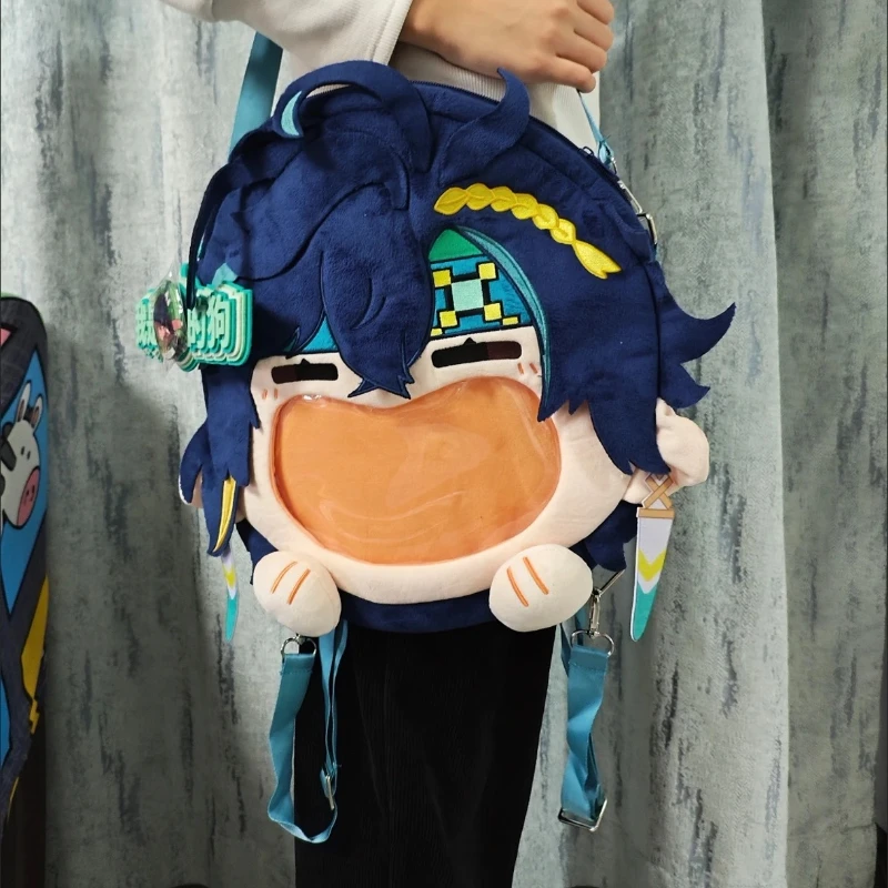 Плюшевая сумка Genshin Impact: рюкзак Kinich, сумка-итабэг, сумка через плечо, аниме-аксессуар, сумка Big Mouth, для косплея, для демонстрации значков, подарок для мальчика
Плюшевая сумка Genshin Impact: рюкзак Kinich, сумка-итабэг, сумка через плечо, аниме-аксессуар, сумка Big Mouth, для косплея, для демонстрации значков, подарок для мальчика