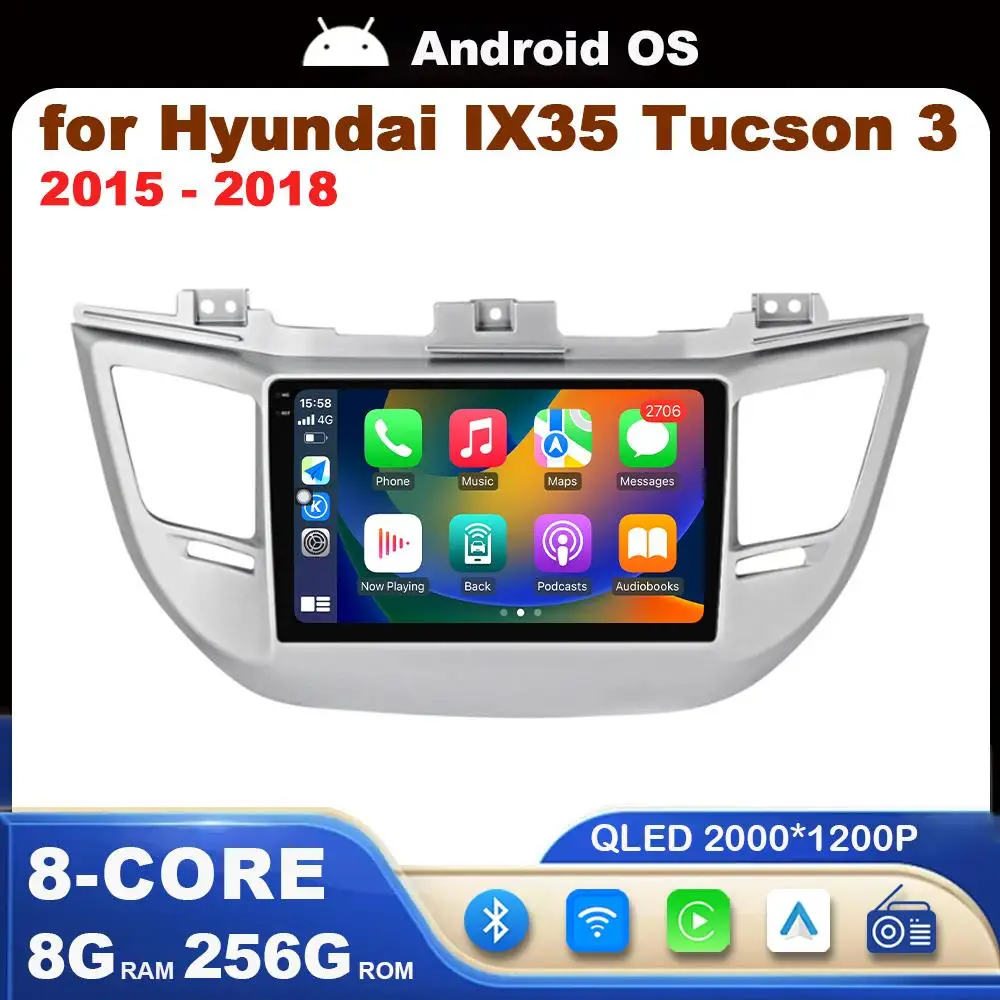 WiFi Carplay DSP Stereo Head Unit Android OS for Hyundai IX35 Tucson 3 2015 2016 2017 2018 GPS Car Radio Multimedia Video Player
WiFi Carplay DSP Stereo Head Unit Android OS for Hyundai IX35 Tucson 3 2015 2016 2017 2018 GPS Car Radio Multimedia Video Player
