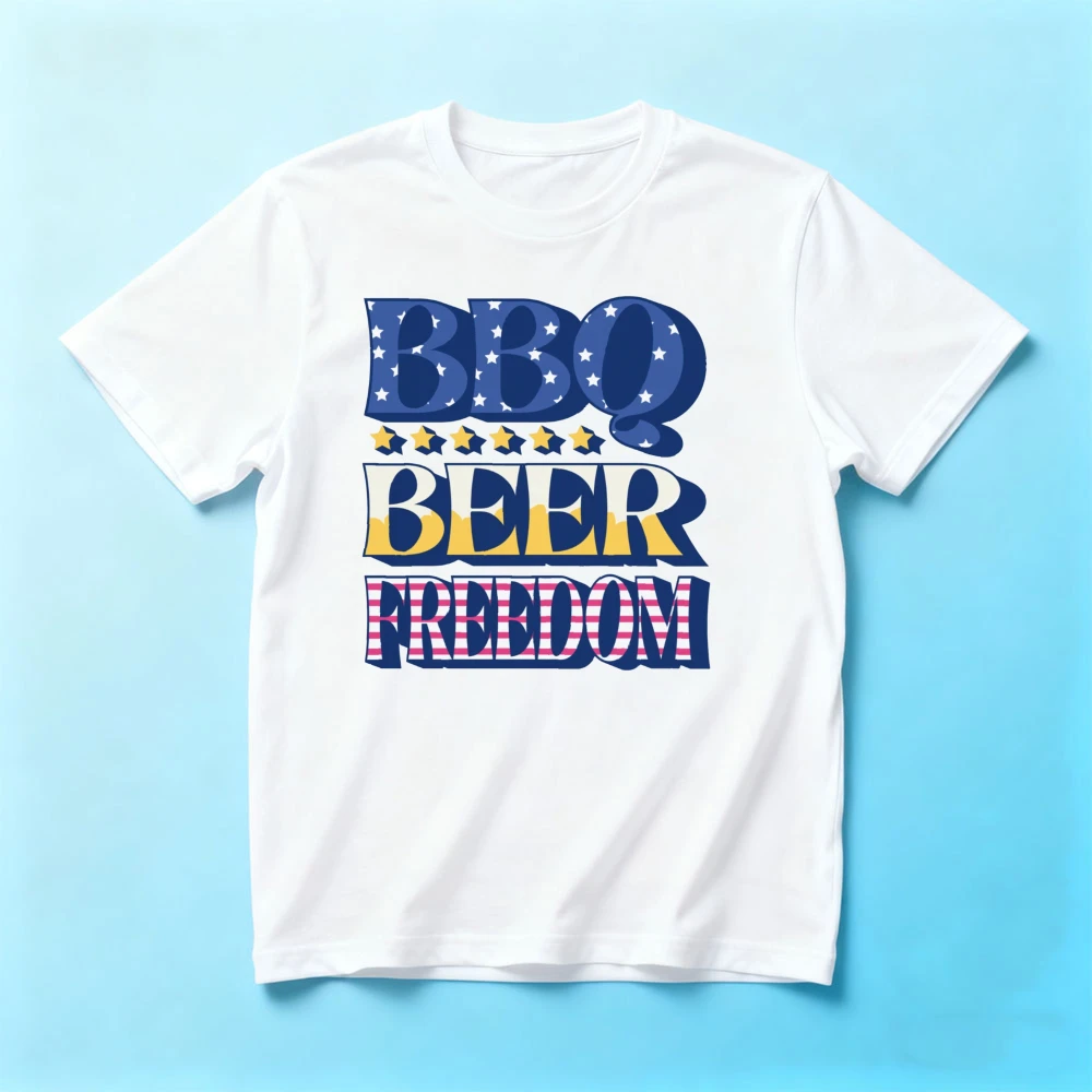 Independence Day BBQ Funny Beer 4th July Mens T-Shirt July 4th Celebration Costumes Family Party Men Women Unisex Cotton Tops
Independence Day BBQ Funny Beer 4th July Mens T-Shirt July 4th Celebration Costumes Family Party Men Women Unisex Cotton Tops