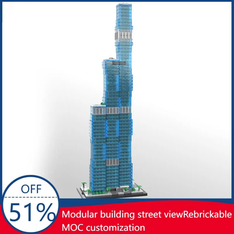 2041PCS The St. Regis Chicago 1:800 Scale Skyscraper Collection MOC Model Custom Blocks DIY Assembly Educational Toy Fans Gift
2041PCS The St. Regis Chicago 1:800 Scale Skyscraper Collection MOC Model Custom Blocks DIY Assembly Educational Toy Fans Gift