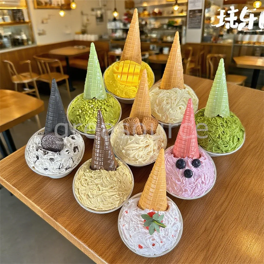 Exquisite Ice Cream Model Bowl Crispy Cone Lifelike Replicas Flavor Topped Adorned Cookies Fruit Chocolate Display Dessert Shop
Exquisite Ice Cream Model Bowl Crispy Cone Lifelike Replicas Flavor Topped Adorned Cookies Fruit Chocolate Display Dessert Shop
