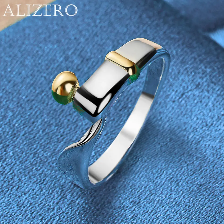 ALIZERO 925 Sterling Silver Rings Gold Bead Ring For Women Men Wedding Engagement Band Fashion Jewelry Gifts
ALIZERO 925 Sterling Silver Rings Gold Bead Ring For Women Men Wedding Engagement Band Fashion Jewelry Gifts