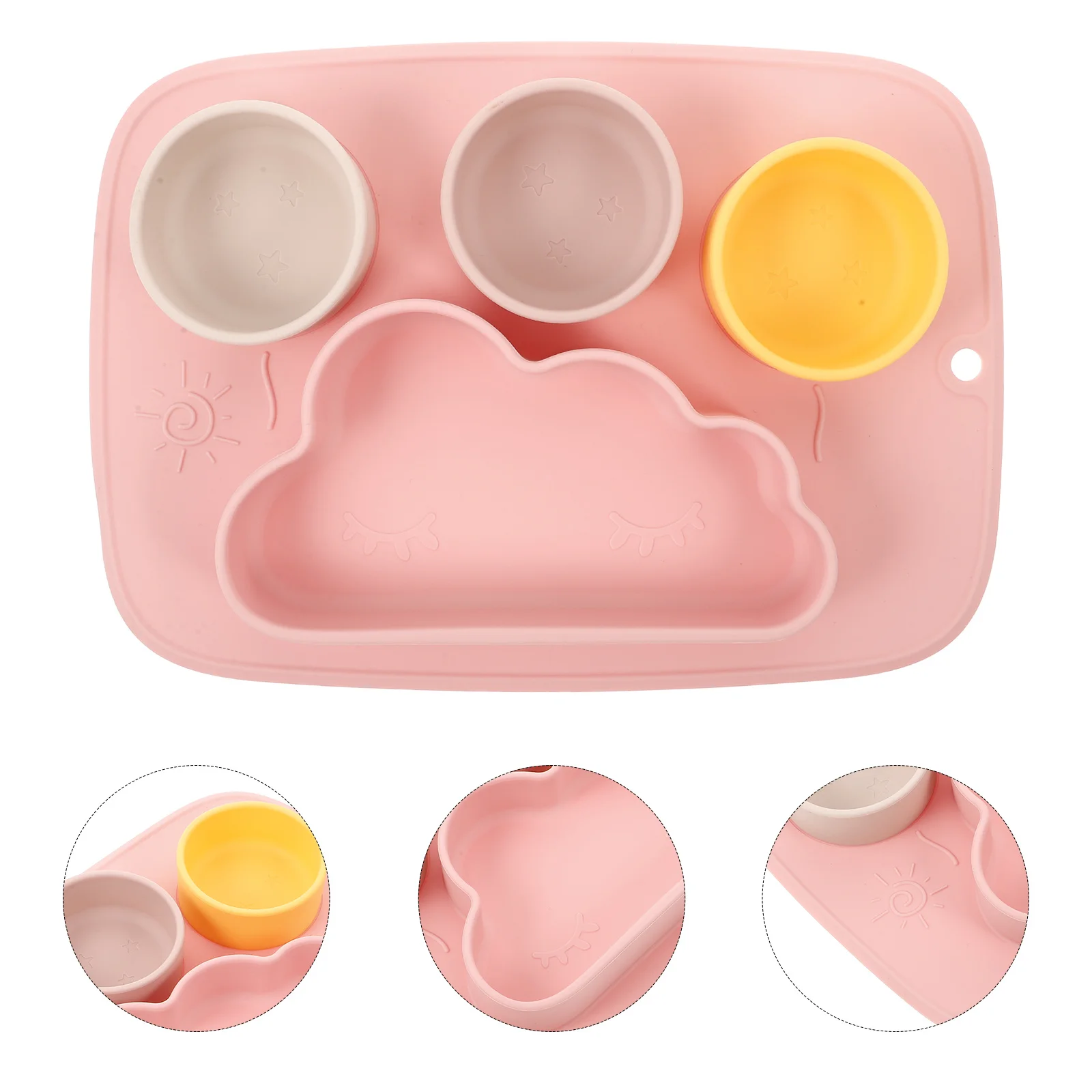 Suction Plate for Baby Divided Silicone Food-Grade Feeding Bowls Pink Nonslip Microwave Dishwasher Toddler Dish
Suction Plate for Baby Divided Silicone Food-Grade Feeding Bowls Pink Nonslip Microwave Dishwasher Toddler Dish