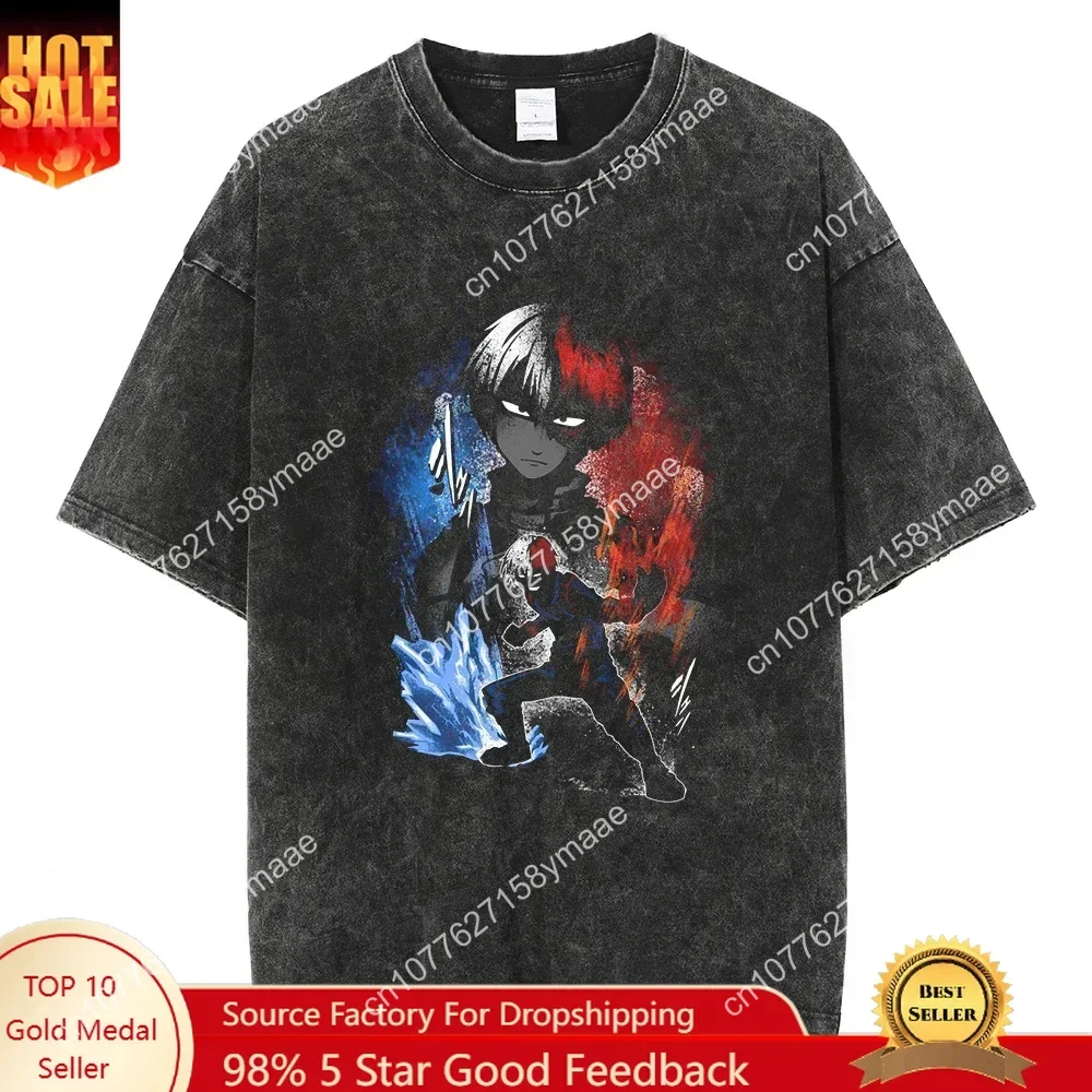 Men Women Washed Tshirt Hip Hop Oversized Japanese Anime My Hero Academia Graphic Print T-Shirt Harajuku Summer T Shirt Cotton T
Men Women Washed Tshirt Hip Hop Oversized Japanese Anime My Hero Academia Graphic Print T-Shirt Harajuku Summer T Shirt Cotton T